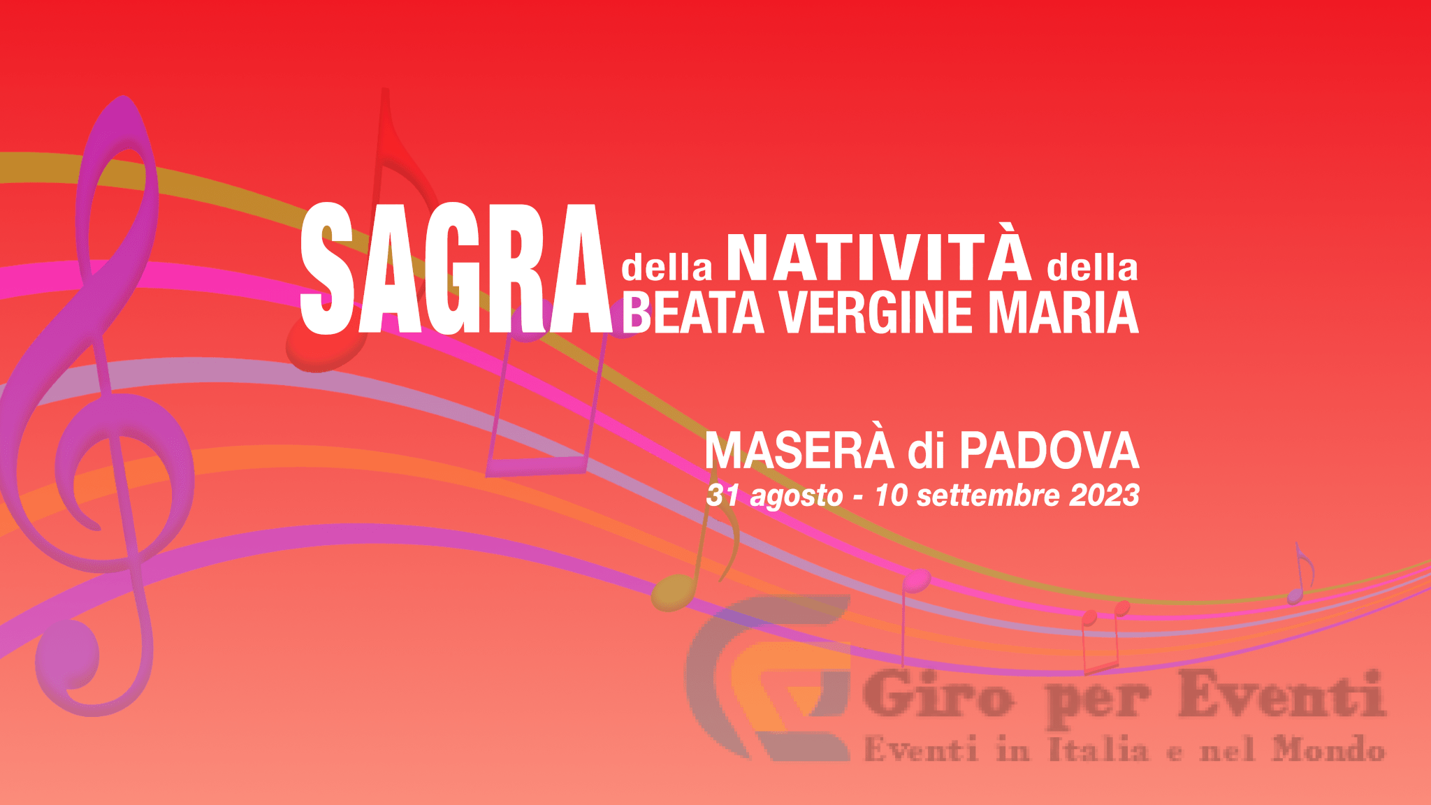 Sagra della Natività di Maserà di Padova banner