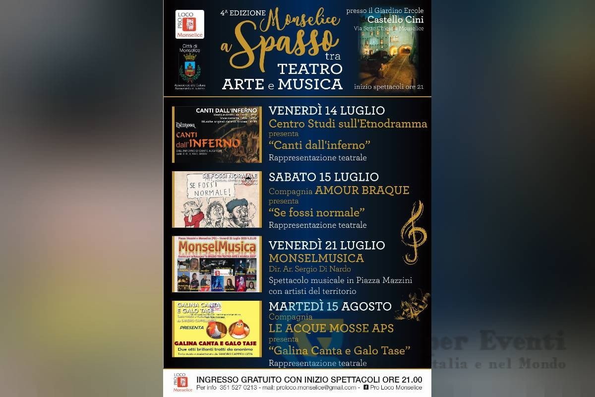 A Spasso Tra Teatro Arte e Musica Monselice