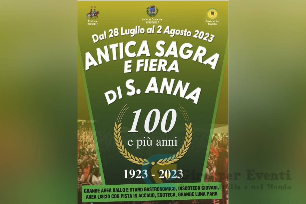 Antica Sagra e Fiera di Sant'Anna Dueville banner