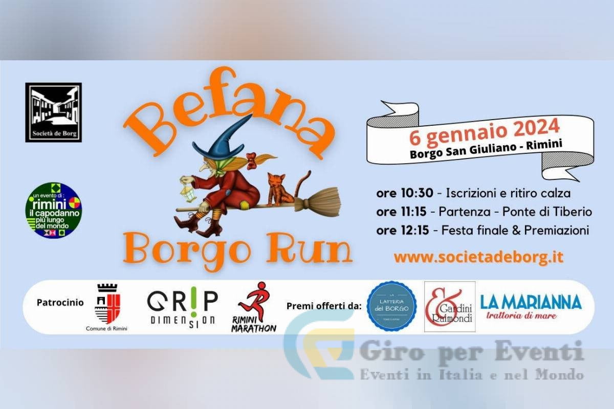 Befana Borgo Run a Rimini