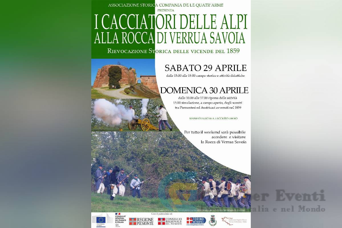 I Cacciatori delle Alpi alla Rocca di Verrua Savoia