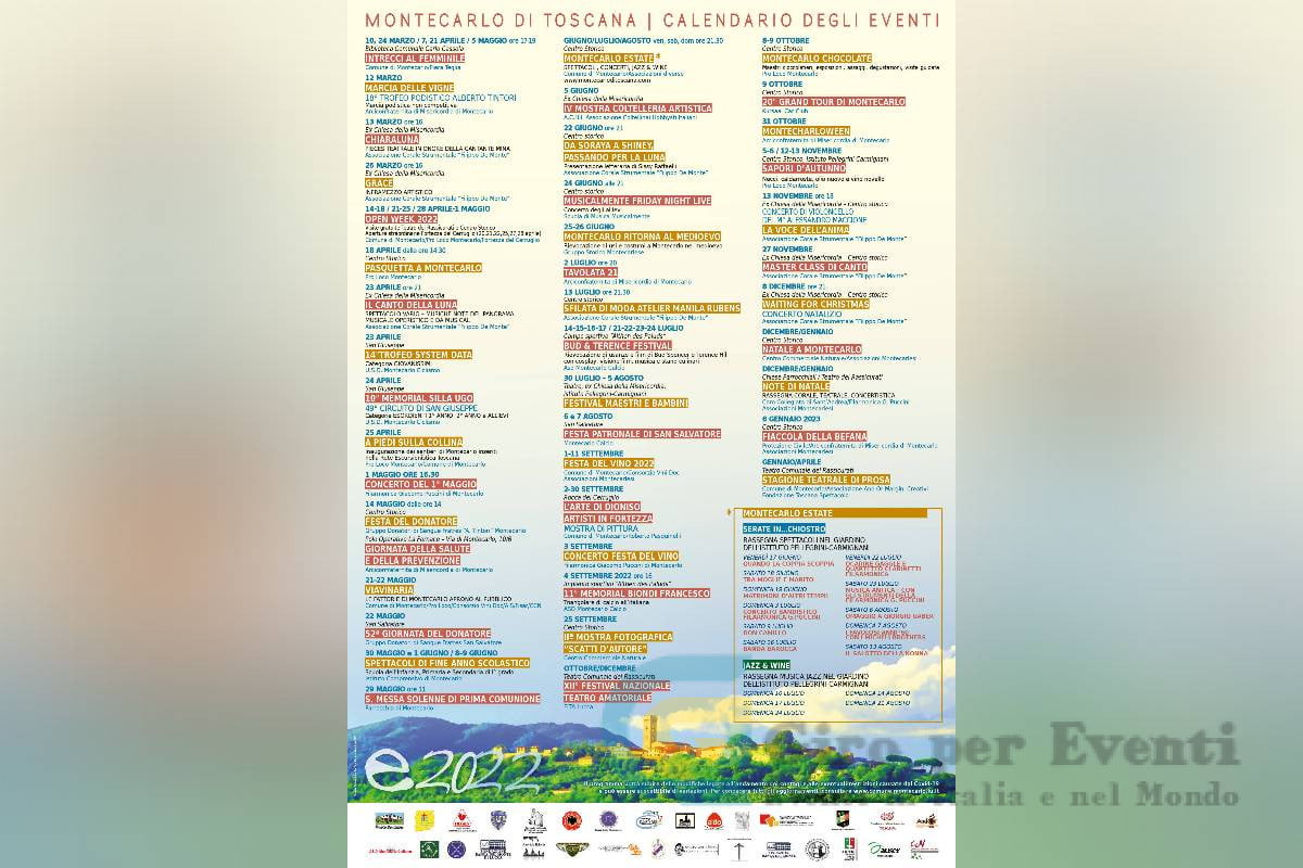 Calendario Eventi a Montecarlo