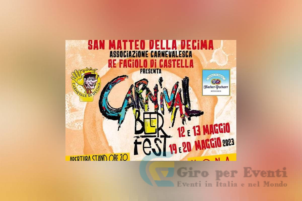 Carnival Beer Fest a San Giovanni in Persiceto