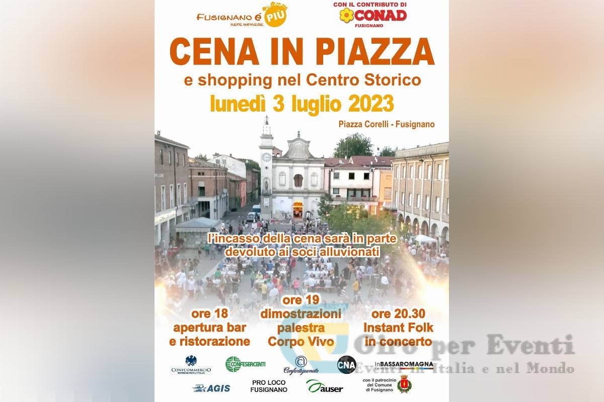 Cena in Piazza a Fusignano