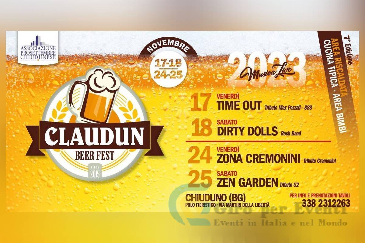 Claudun Beer Fest a Chiuduno