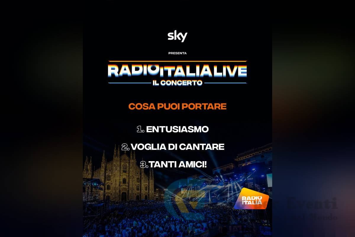 Concertone di Radio Italia in Piazza Duomo a Milano