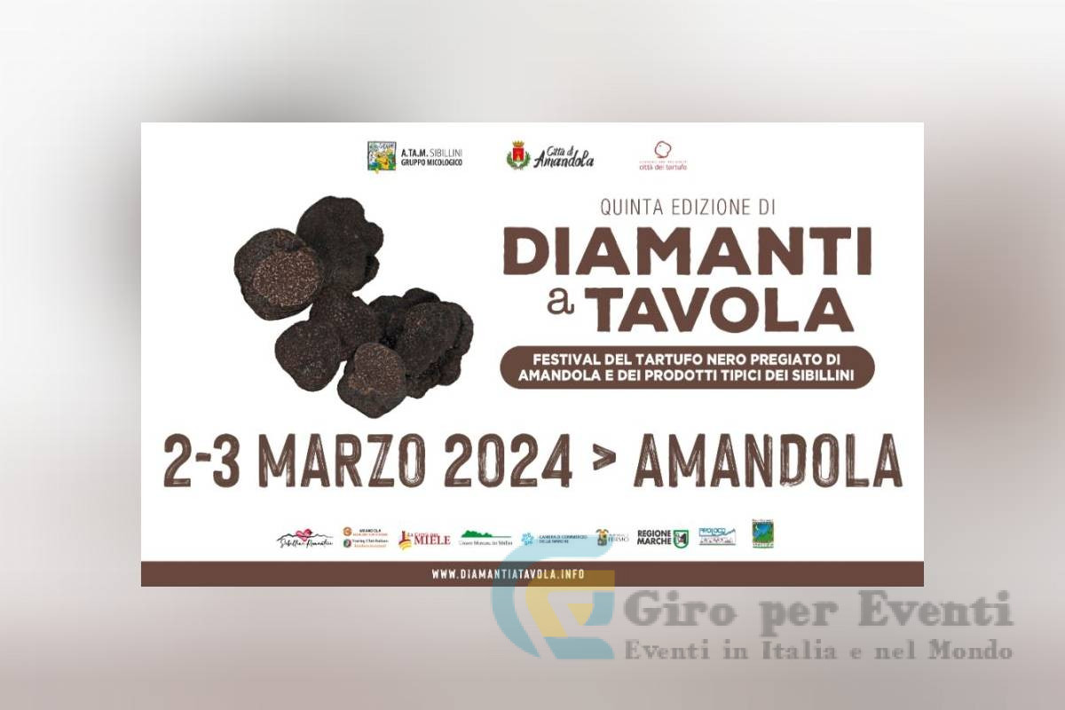 Diamanti a Tavola ad Amandola - Marzo 2024