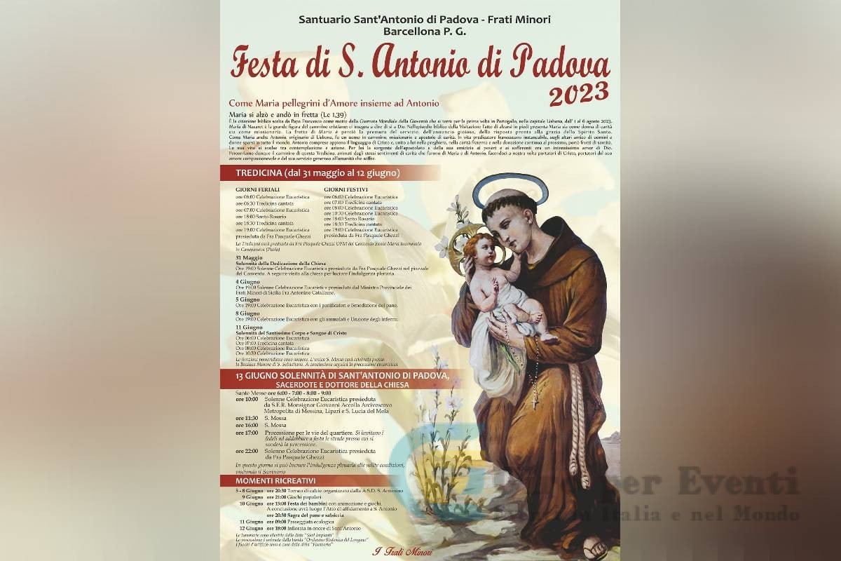 Festa di S. Antonio di Padova Barcellona Pozzo di Gotto