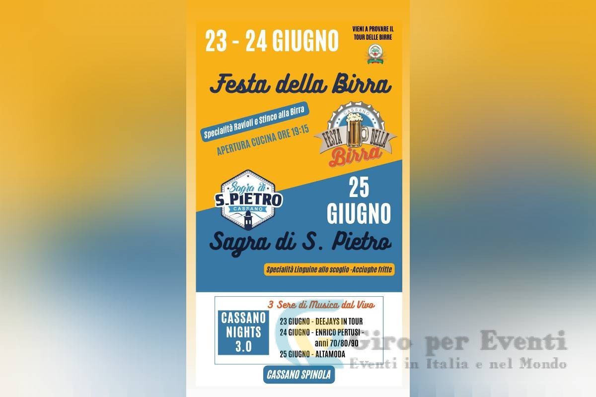 Festa della Birra e San Pietro Cassano Spinola