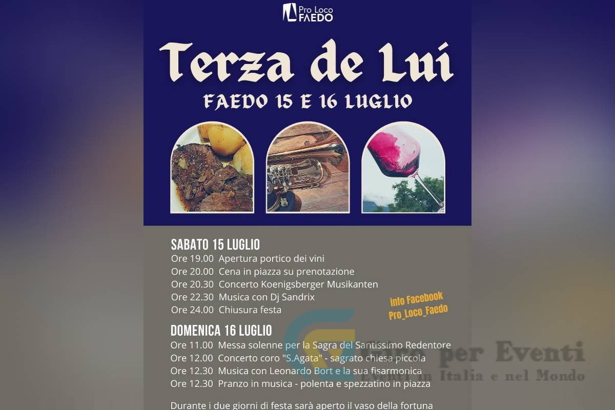 Festa della Terza de Lui Faedo