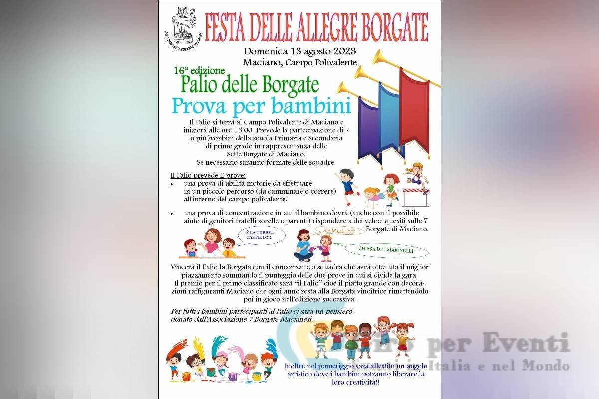 Festa delle Allegre Borgate a Maciano banner