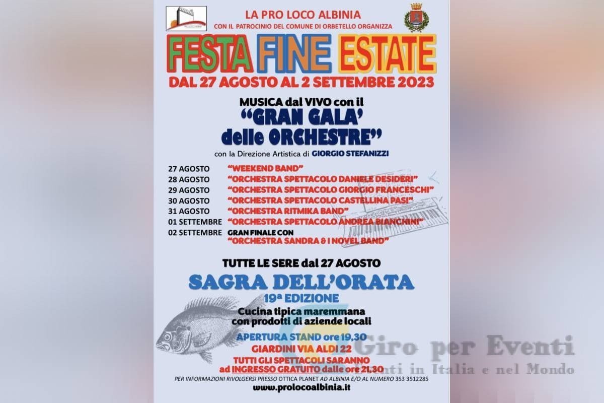 Festa di Fine Estate ad Albinia