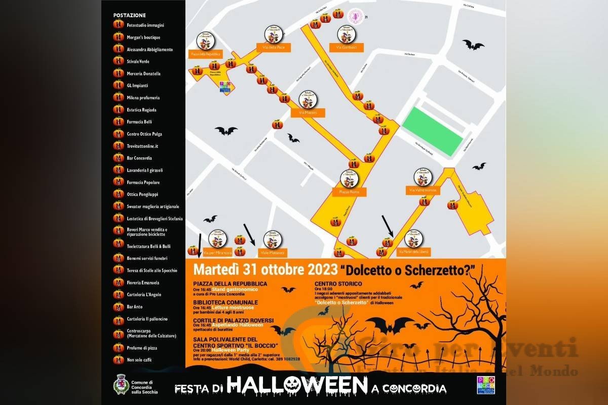 Festa di Halloween a Concordia sulla Secchia