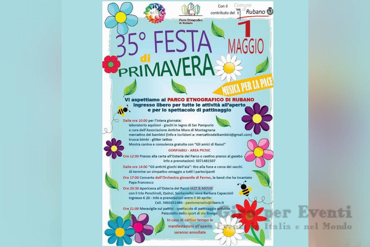 Festa di Primavera, Musica per la Pace a Rubano