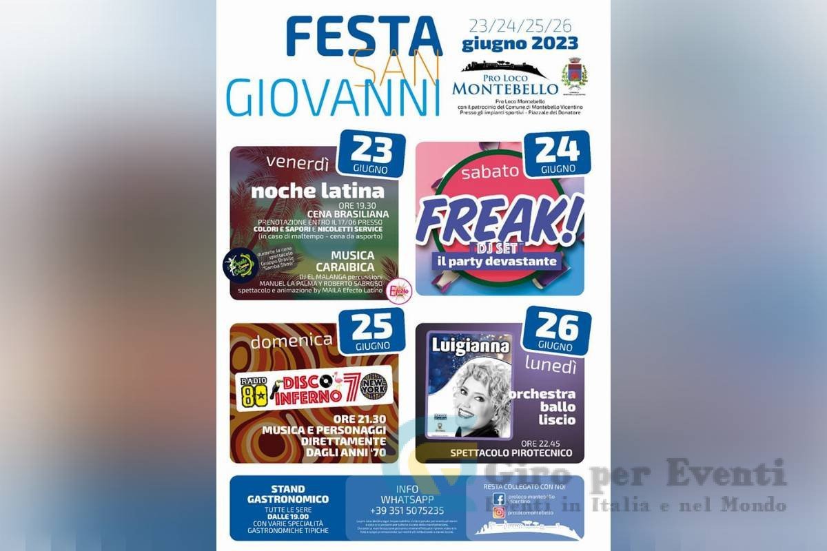 Festa Di San Giovanni a Montebello Vicentino