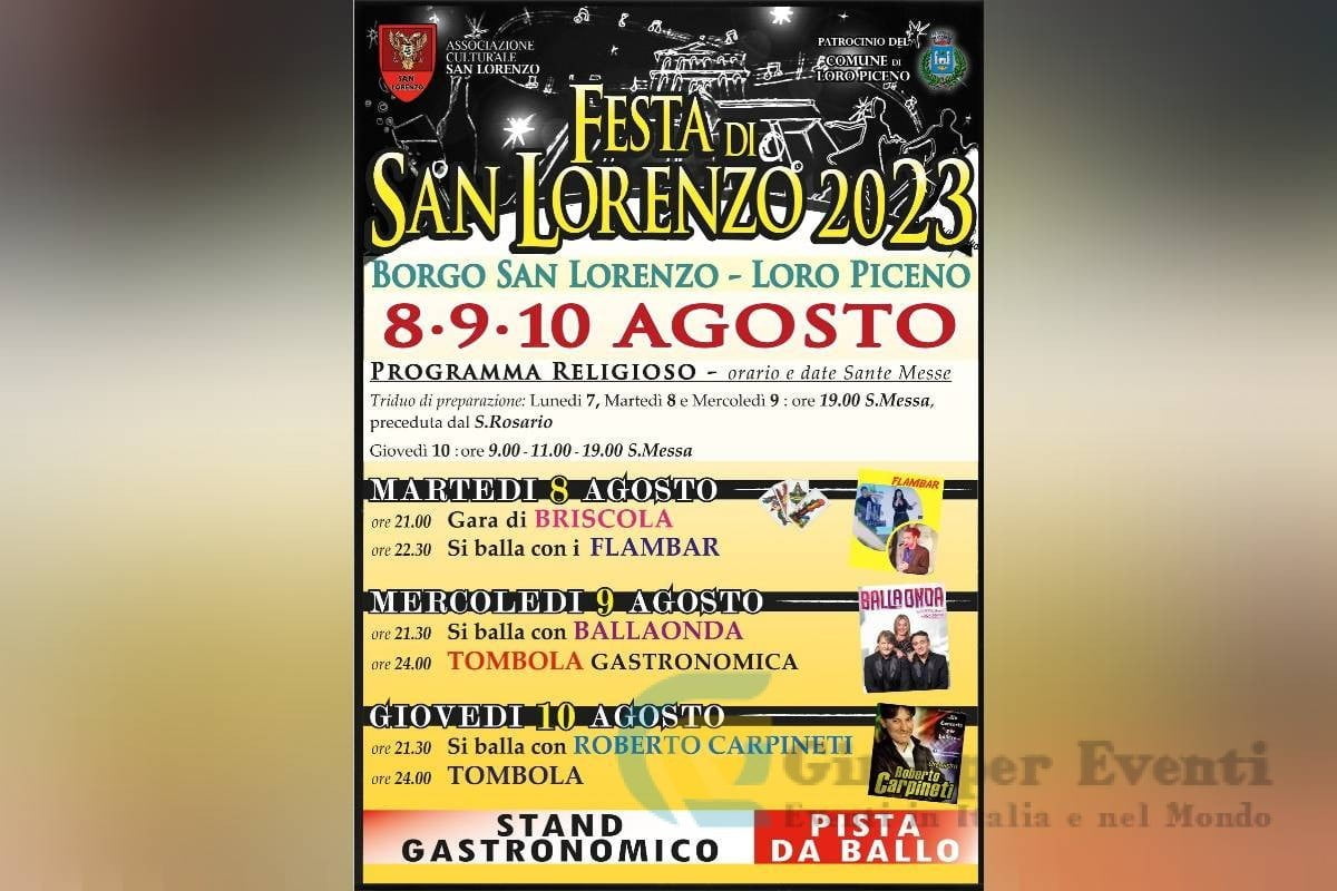 Festa di San Lorenzo a Loro Piceno