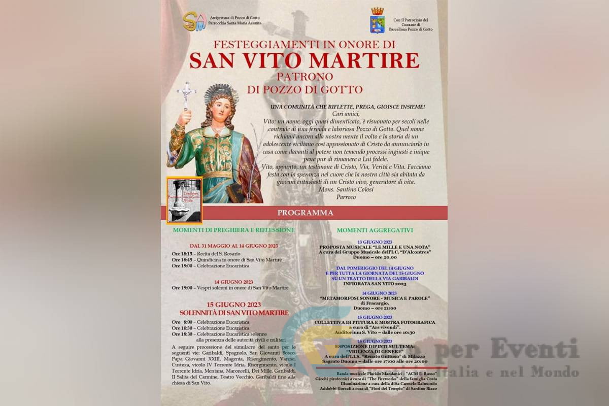 Festa di San Vito Martire a Barcellona Pozzo di Gotto