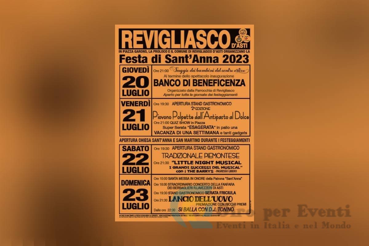 Festa di Sant'Anna a Revigliasco d'Asti