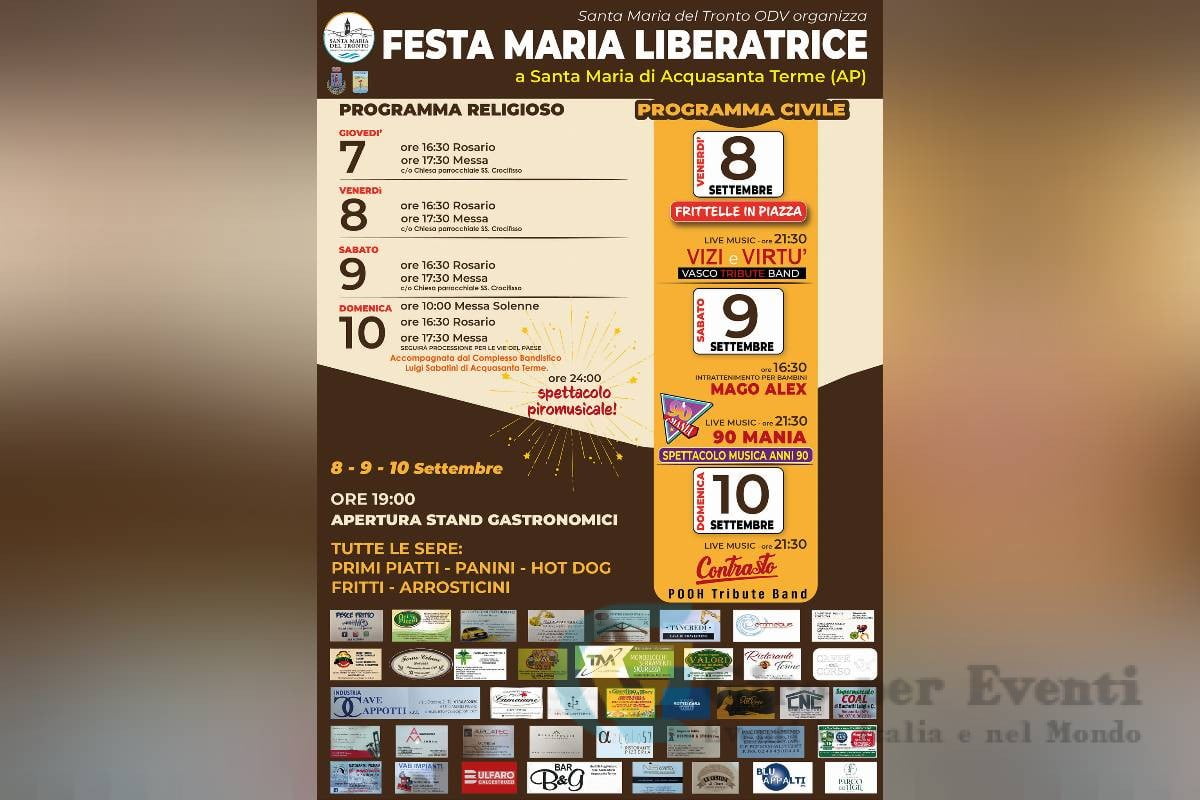 Festa Maria Liberatrice Acquasanta Terme