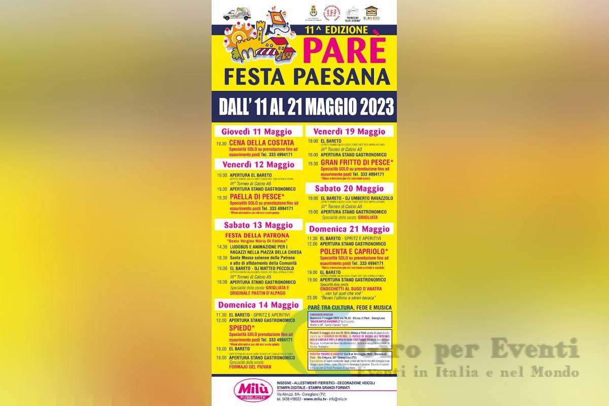 Festa Paesana di Parè a Conegliano