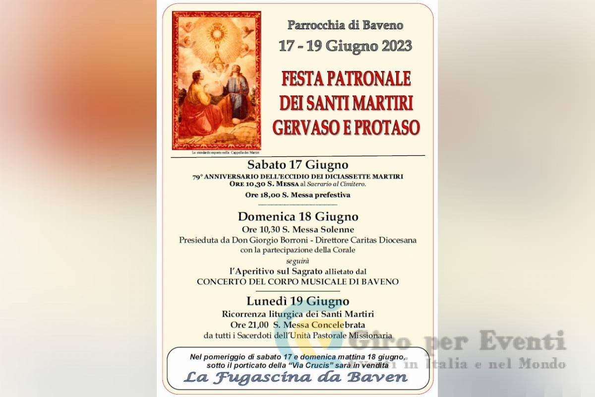 Festa Patronale dei Santi Martiri Gervaso e Protaso Baveno