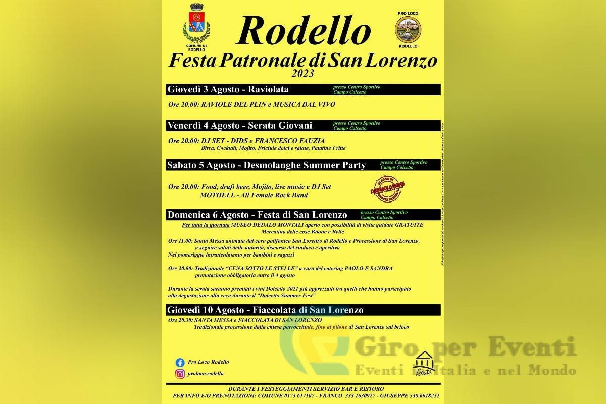 Festa Patronale di San Lorenzo a Rodello