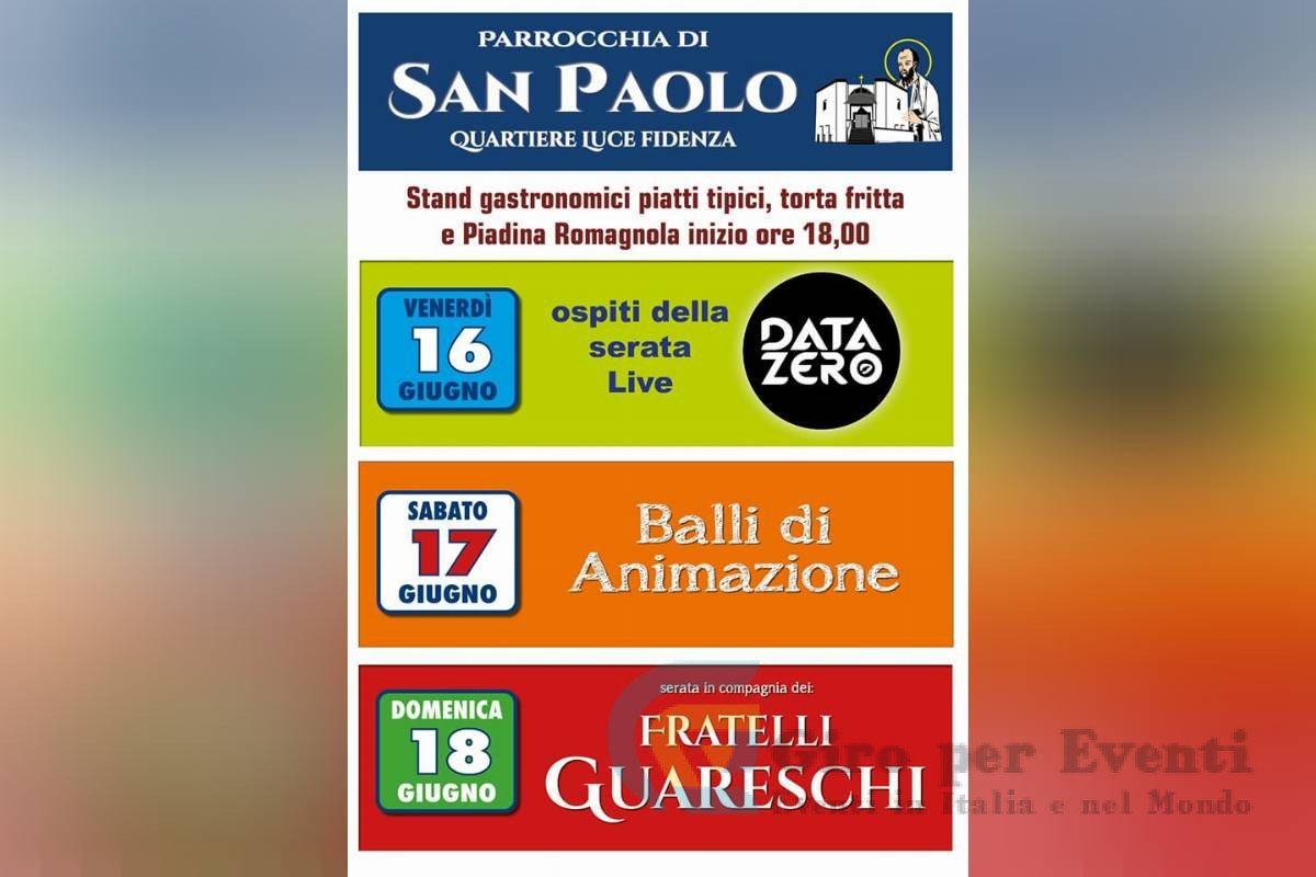 Festa Popolare Parrocchia San Paolo di Fidenza