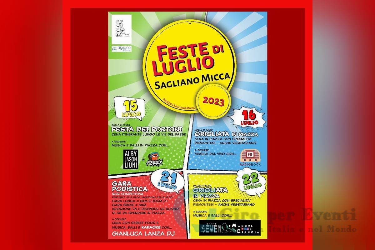 Feste di Luglio a Sagliano Micca