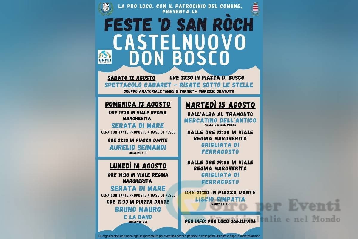 Feste di San Rocco di Castelnuovo Don Bosco