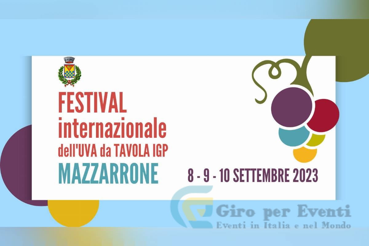 Festival dell'Uva da Tavola IGP Mazzarrone banner