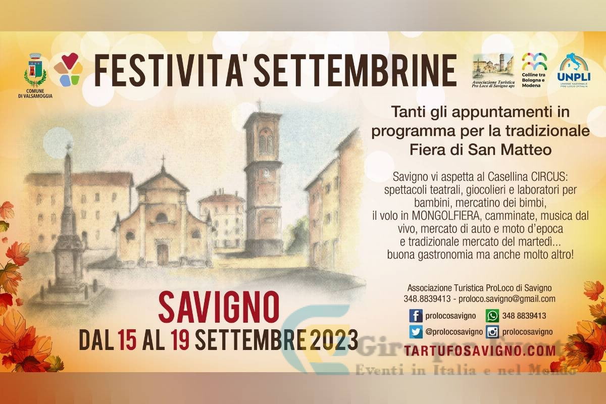 Festività Settembrine Savigno