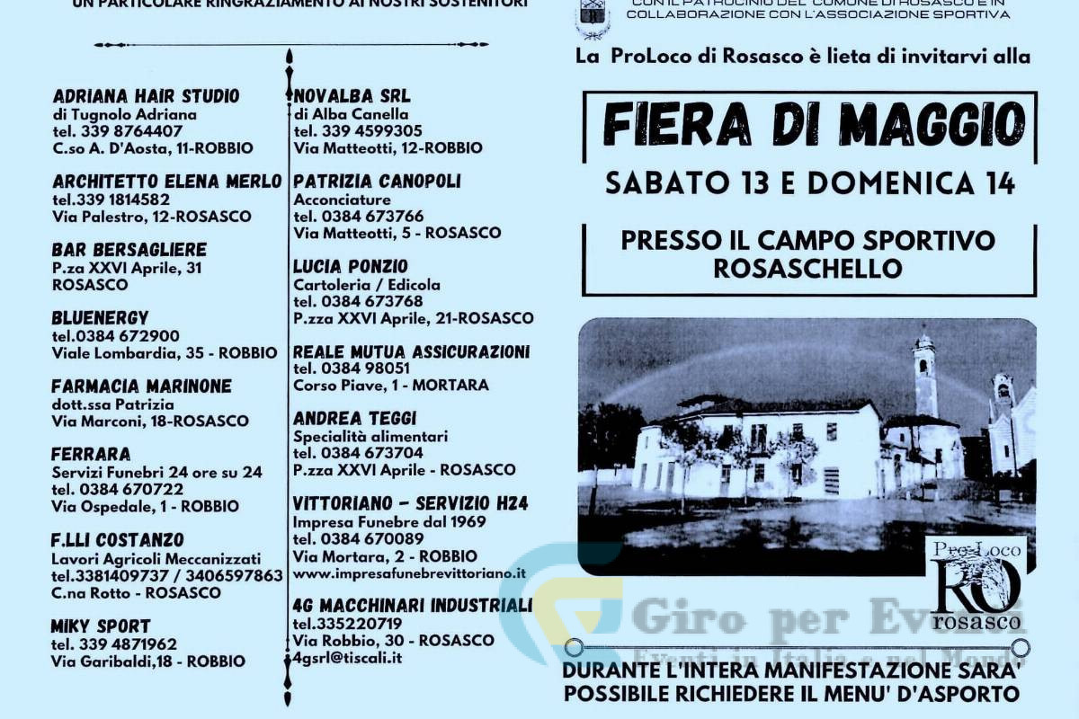 Fiera di Maggio a Rosasco