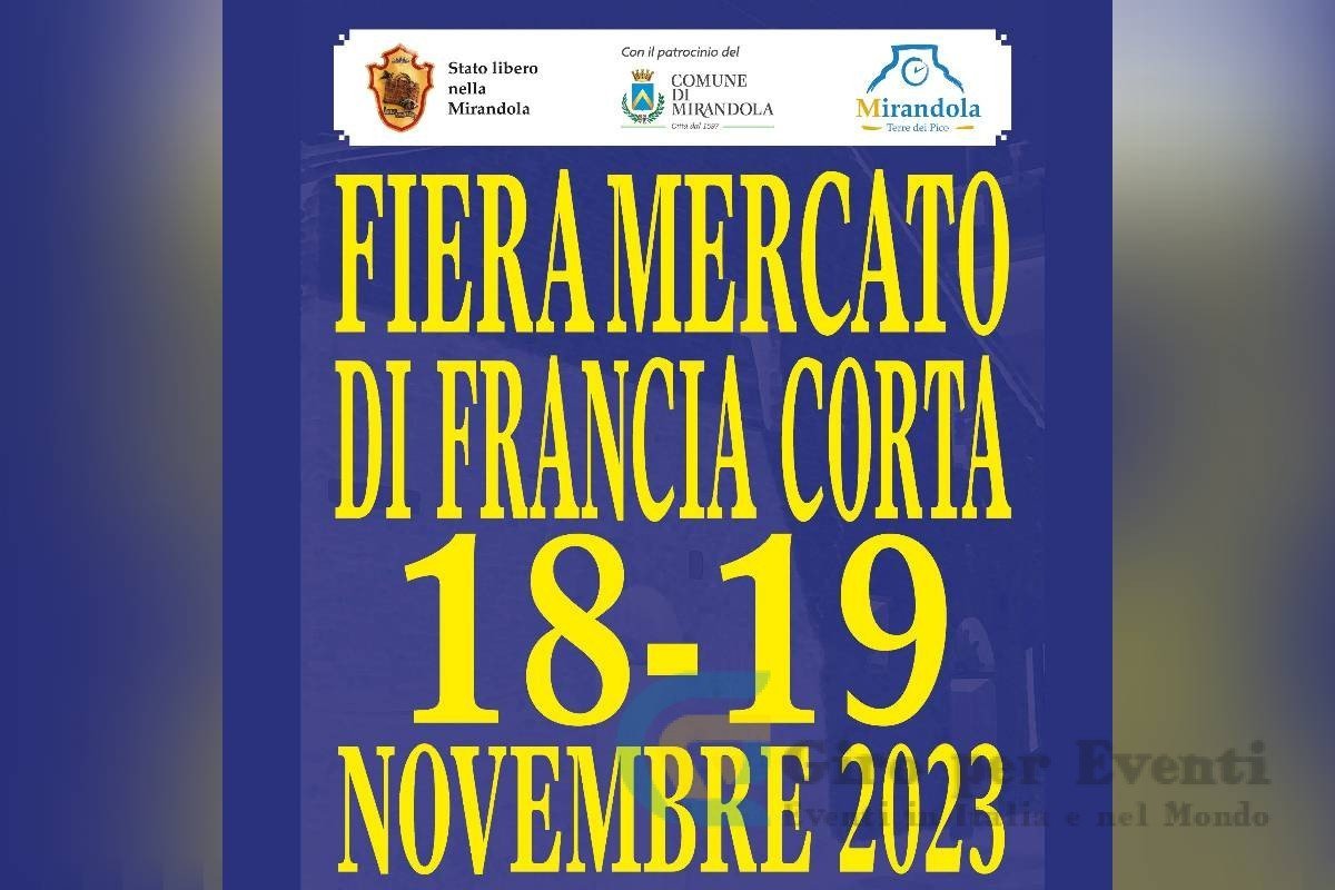 Fiera Mercato di Francia Corta a Mirandola