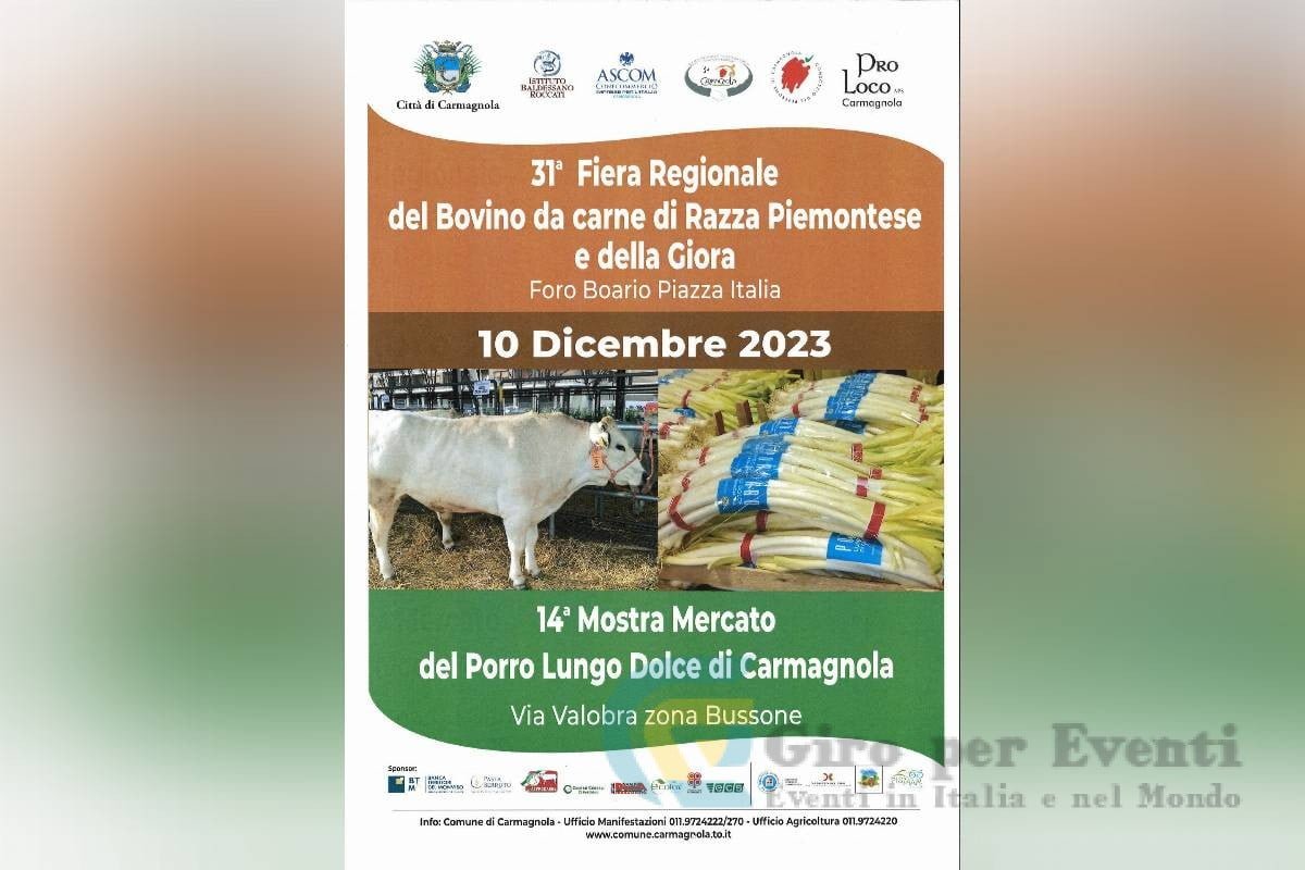 Fiera Regionale del Bovino da Carne di Razza Piemontese e della Giora Carmagnola