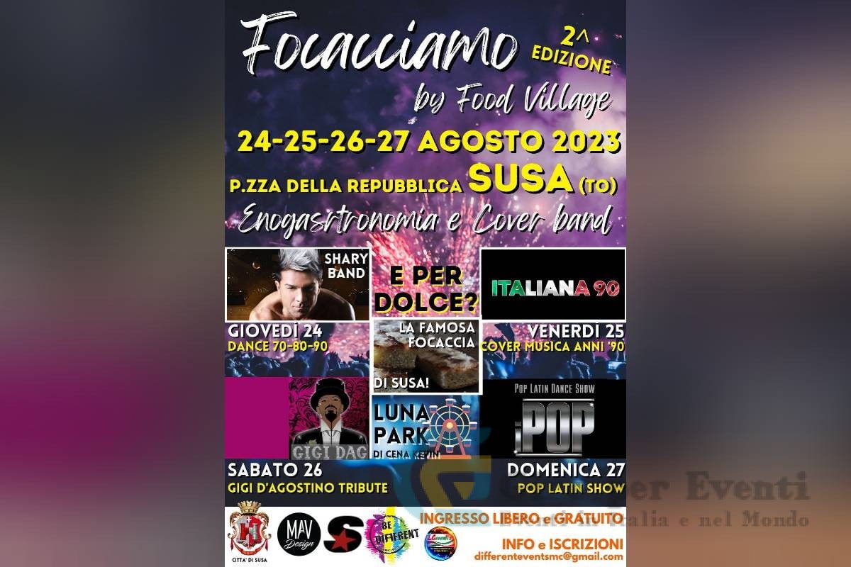 Focacciamo al Food Village a Susa