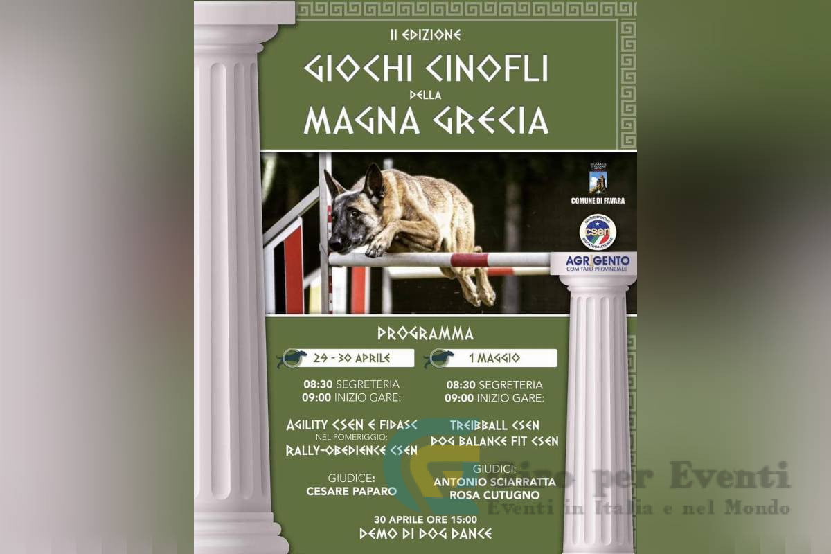 Giochi Cinofili della Magna Grecia Favara