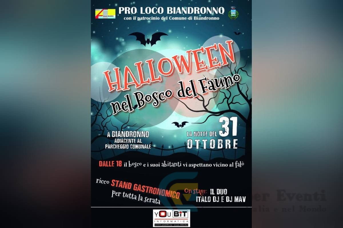 Halloween nel Bosco del Fauno a Biandronno