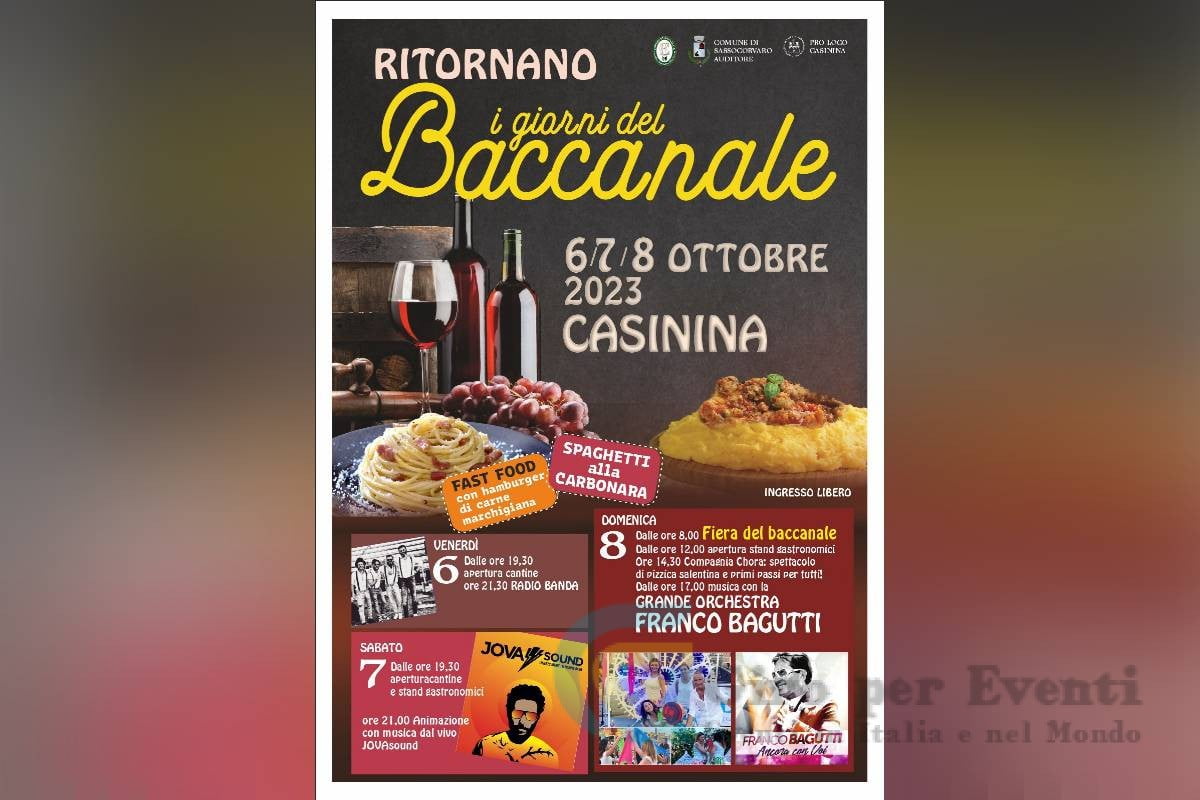 I Giorni del Baccanale a Casinina di Sassocorvaro Auditore