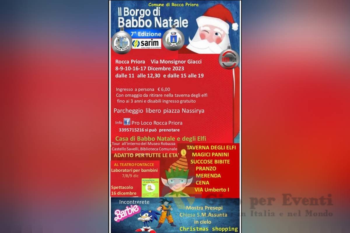 Il Borgo di Babbo Natale a Rocca Priora