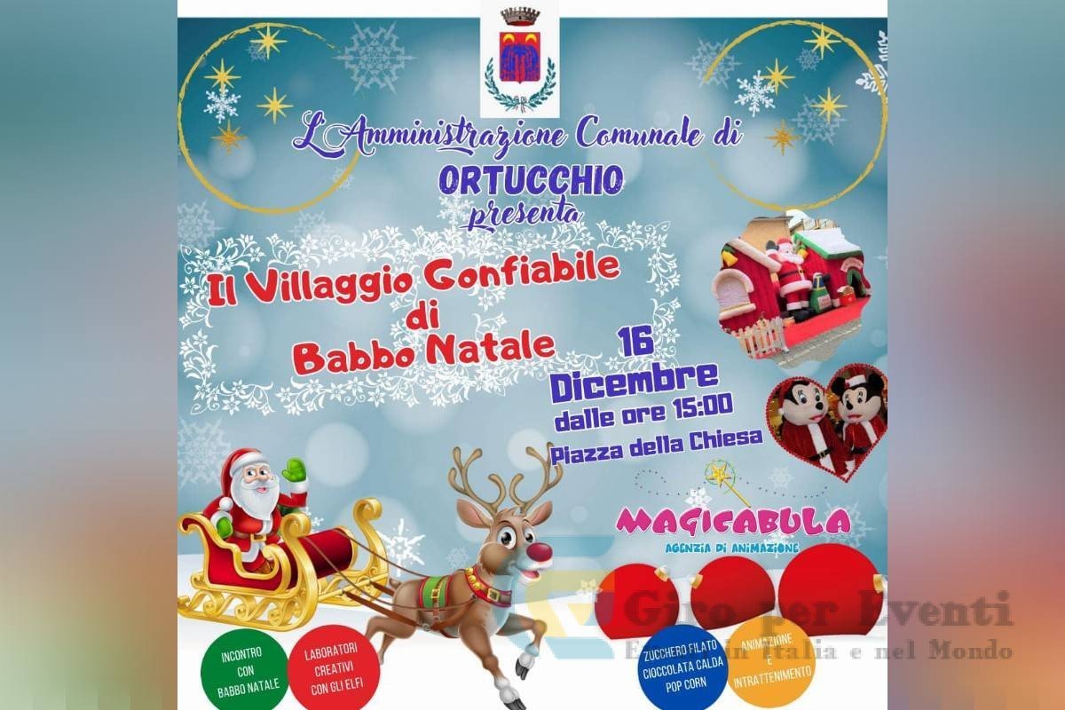 Il Villaggio Gonfiabile di Babbo Natale a Ortucchio