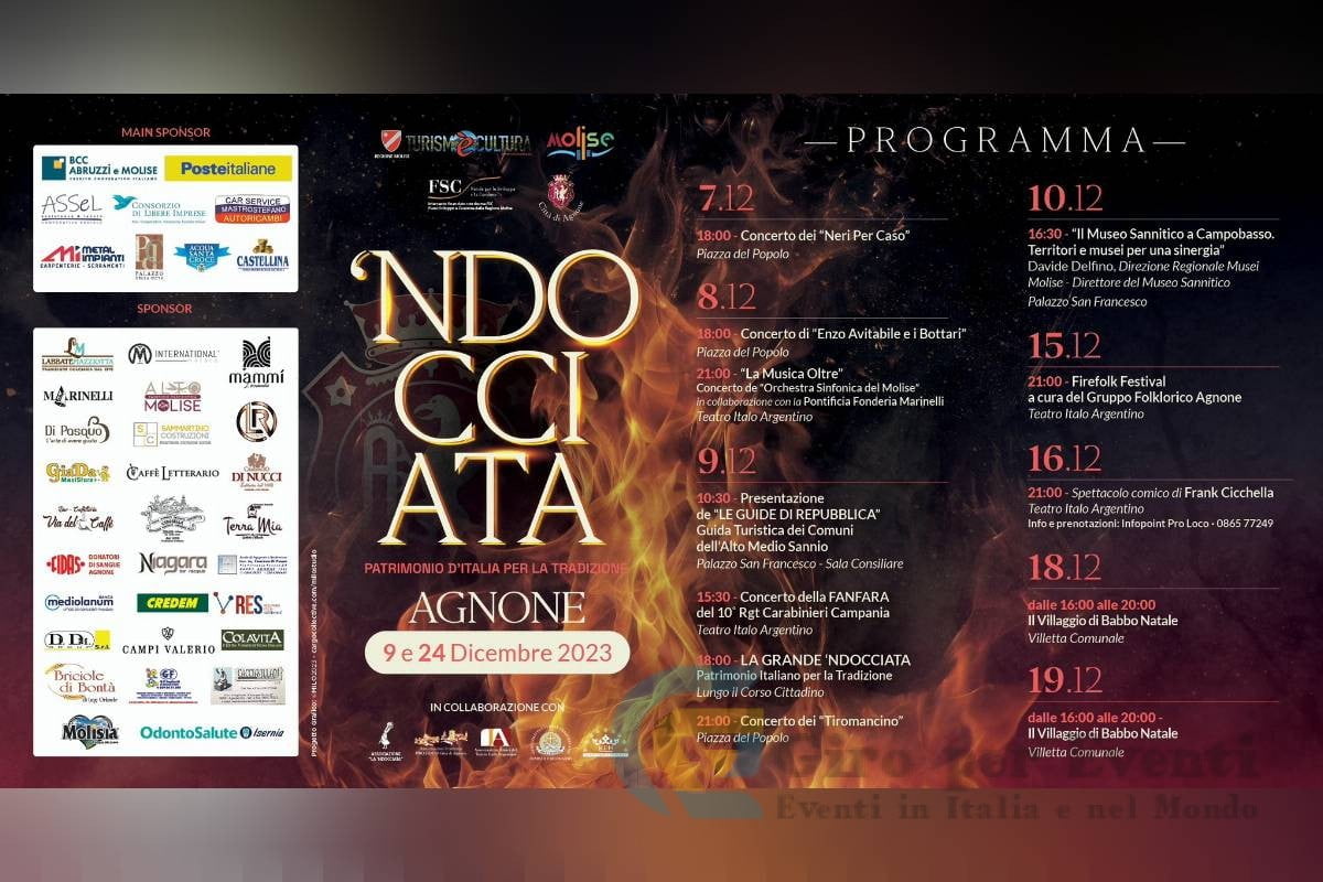 La Ndocciata di Agnone e Eventi di Natale