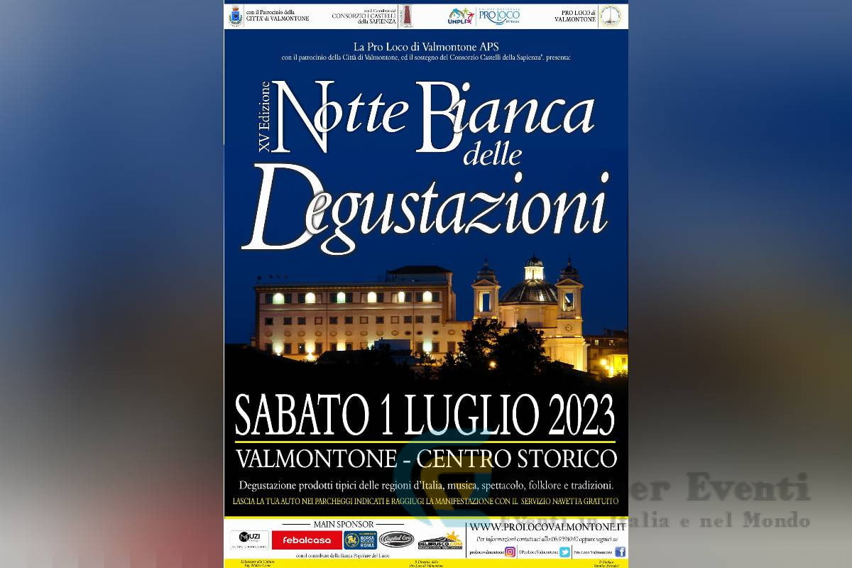 La Notte Bianca delle Degustazioni a Valmontone