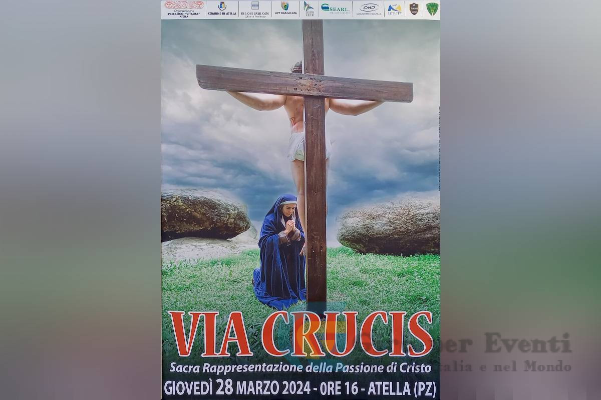 Locandina Via Crucis ad Atella