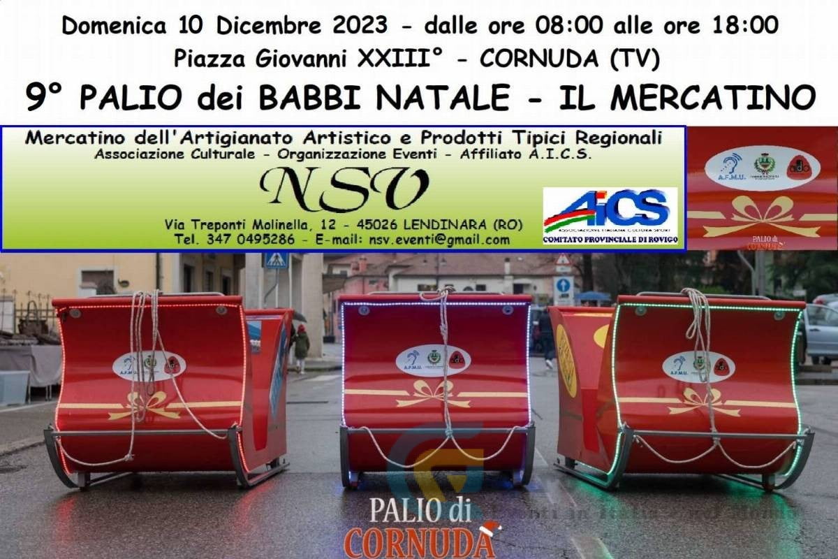 Mercatino Palio dei Babbi Natale a Cornuda