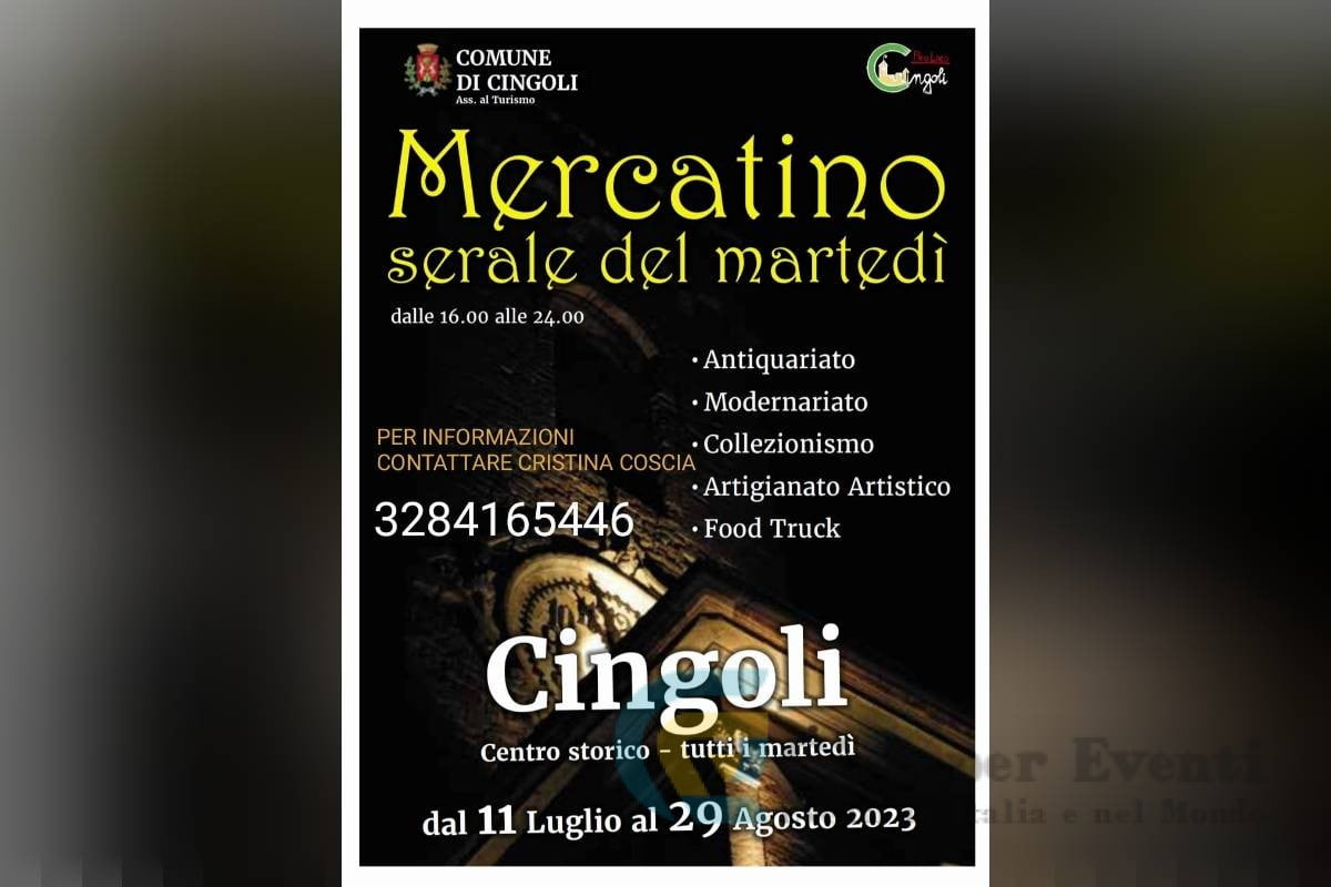 Mercatino Serale a Cingoli