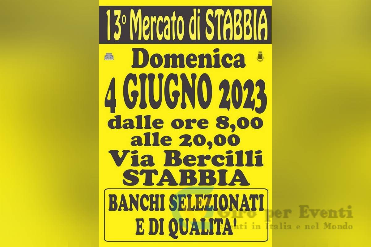 Mercato di Stabbia a Cerreto Guidi