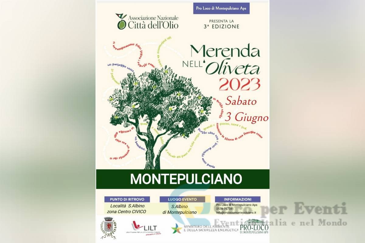 Merenda nell'Oliveta a Montepulciano