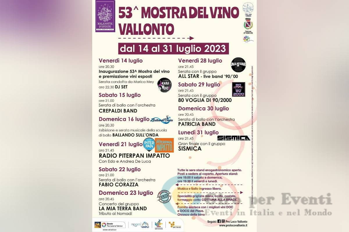 Mostra del Vino a Vallonto