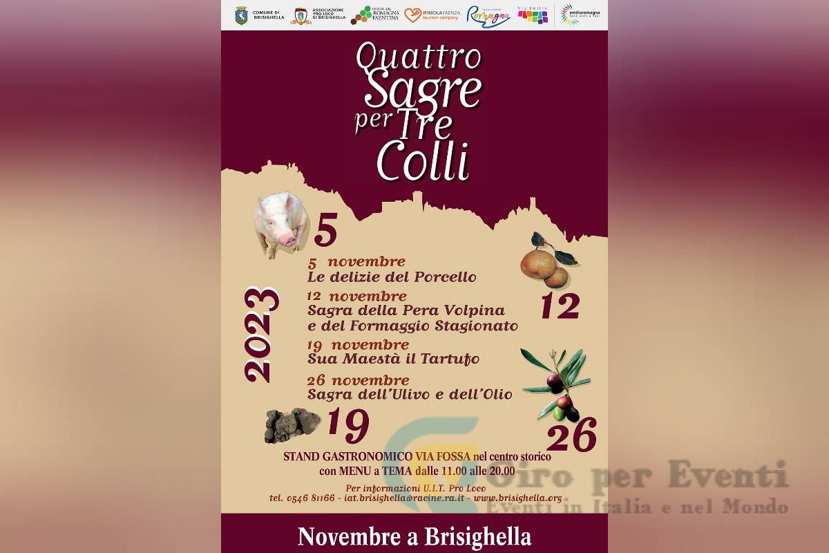 Quattro Sagre per Tre Colli a Brisighella