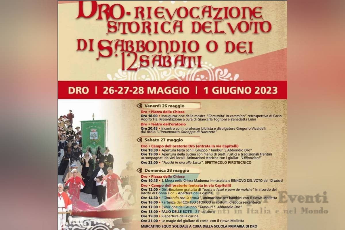 Rievocazione Storica del Voto di S.Abbondio o dei 12 Sabati di Dro